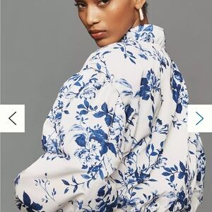 By Anthropologie Cropped Bomber Jacket